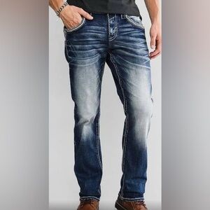 Rock Revival “Pevey” Relaxed Straight Jean, 36x32